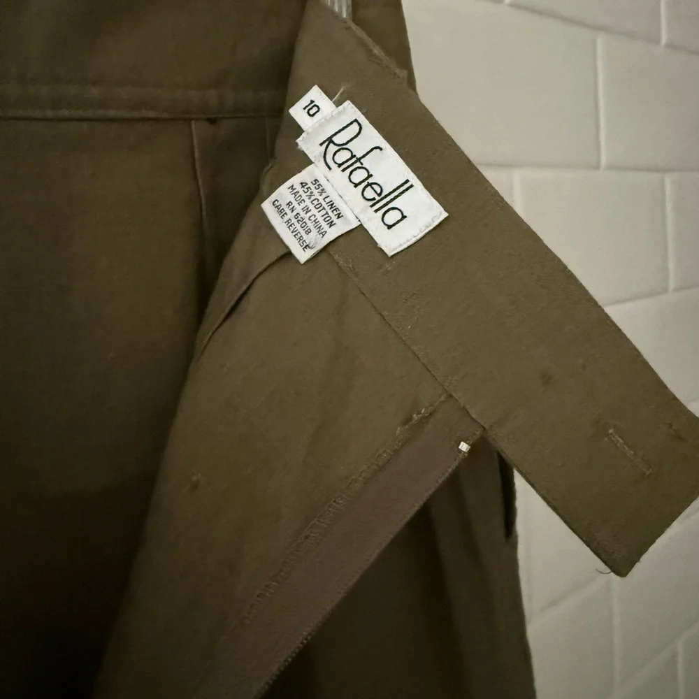 Vintage Rafaella Olive Pencil Skirt - Picture 3 of 4